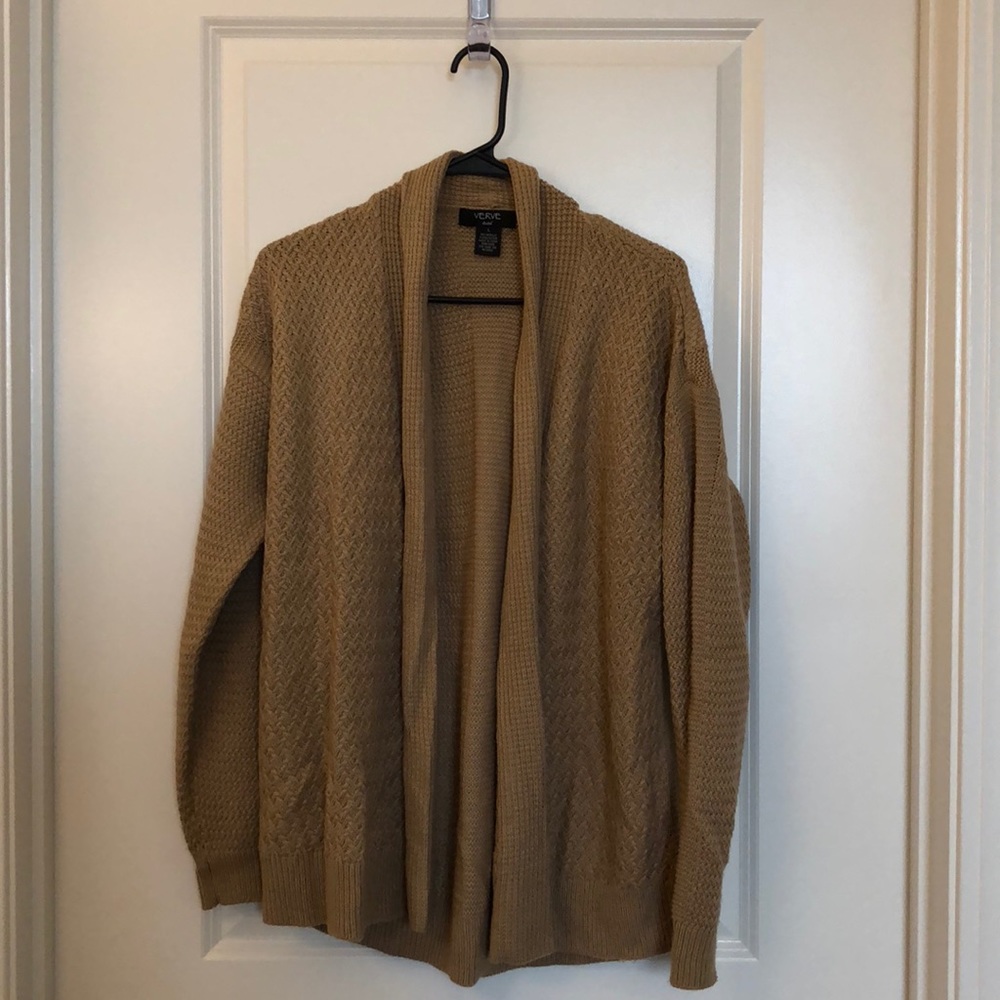 Light brown knitted cardigan